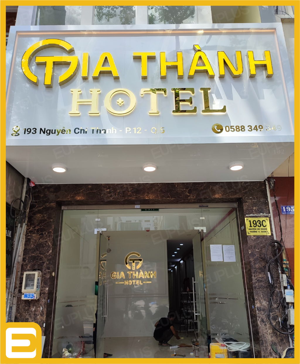 Bảng hiệu hotel Gia Thành