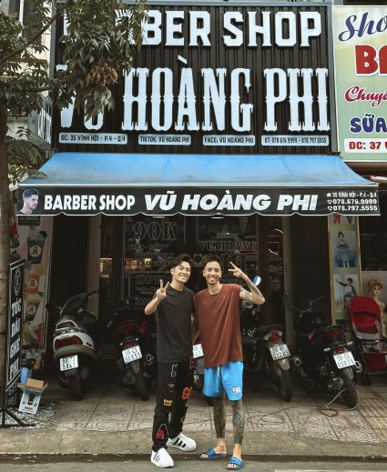 Bảng tôn cho tiệm barber