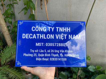 Thiết kế bảng số nhà