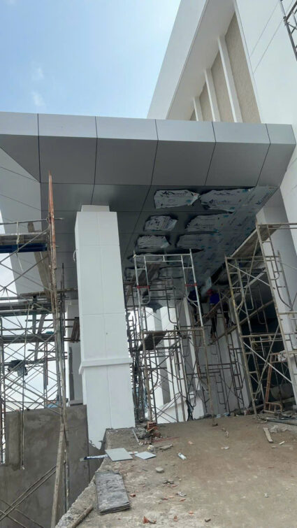 Thi công mái đón chuyên nghiệp