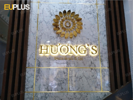 Thi công logo spa
