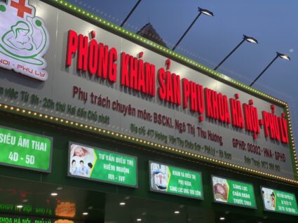 bảng hiệu phòng khám nhi