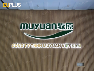 Thi công backdrop logo